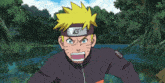 a cartoon character with a headband that says ' naruto ' on it