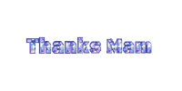 a white background with the words thanks mam written in blue letters