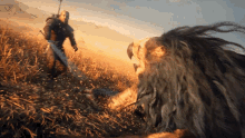 Hunting A Gryphon Geralt Of Rivia GIF - Hunting A Gryphon Geralt Of Rivia The Witcher GIFs