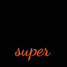 a picture of a man in a circle with the word super above him