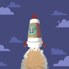 Starbucks Odyssey Starbucks Rocketship GIF