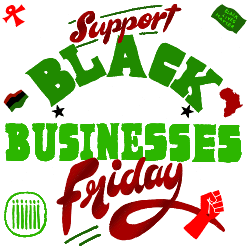 Thanksgiving2020 Support Black Businesses Friday Sticker - Thanksgiving2020 Support Black Businesses Friday Black Businesses Matter Stickers
