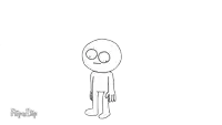 jesus is standing in front of an explosion with the words flipaclip below
