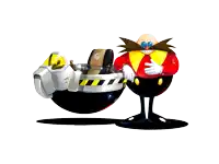 a cartoon character with a mustache is standing next to a black and yellow object