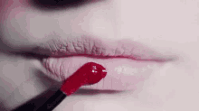 Red Gloss GIF - Red Lipstick Red Lips Makeup GIFs