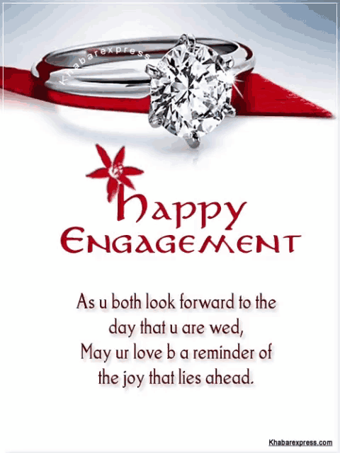 happy engagement diamond