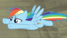 rainbow dash flying fast gif