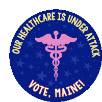 Election Go Vote Maine Sticker - Election Go Vote Maine Bar Harbor Stickers