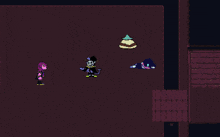 a video game with a bunch of cartoon characters including a frog and a spider