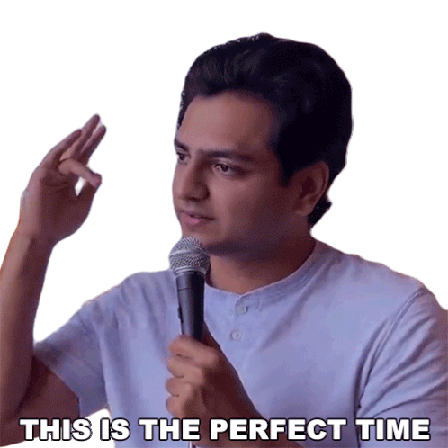 This Is The Perfect Time Kenny Sebastian Sticker - This Is The Perfect Time Kenny Sebastian Perfect Timing Stickers