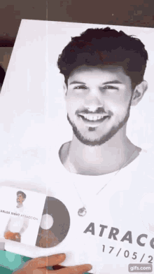 a black and white photo of a man with the date 17/05/2 on the bottom