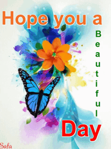 Have A Beautiful Day Butterfly GIF - Have A Beautiful Day Butterfly Flower GIFs