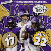 Minnesota Vikings (22) Vs. San Francisco 49ers (17) Post Game GIF - Nfl National Football League Football League GIFs