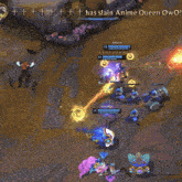 a screenshot of a league of legends game shows stunned being killed by a purple monster