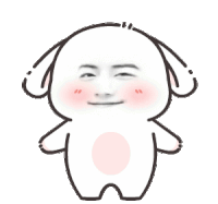 a cartoon drawing of a rabbit with a man 's face on it