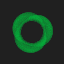 a green circle on a black background that looks like an eye