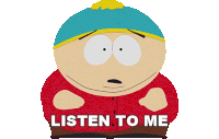 Listen To Me Eric Cartman Sticker - Listen To Me Eric Cartman South Park Cupid Ye Stickers