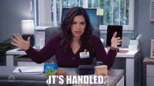 Superstore Amy Sosa GIF - Superstore Amy Sosa Its Handled GIFs