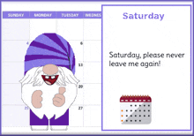 Gnome Saturday GIF - Gnome Saturday Days Of The Week GIFs