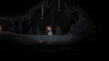 a video game screen shows a cave with numbers 1 2 and 3 on the wall