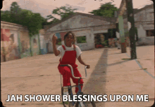 Jah Shower Blessings Upon Me Mikayla Simpson GIF - Jah Shower Blessings Upon Me Mikayla Simpson Koffee GIFs