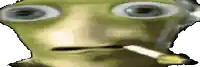 a frog is smoking a cigarette and making a funny face .