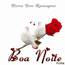 Love You Boa Noite GIF - Love You Boa Noite Red Rose GIFs