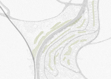 a map of a residential area with the letter l on the top right