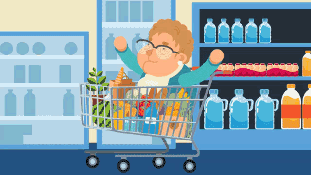 Supermarket Granny GIF - Supermarket Granny Getbaff - Discover & Share GIFs