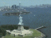Statue Of Liberty Statue Of Liberty Dancing GIF - Statue Of Liberty Statue Of Liberty Dancing Top 5 Statues Caught Moving On Camera GIFs