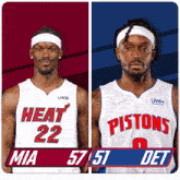 Miami Heat (57) Vs. Detroit Pistons (51) Half-time Break GIF - Nba Basketball Nba 2021 GIFs