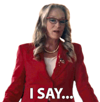 I Say We Sit Tight President Orlean Sticker - I Say We Sit Tight President Orlean Meryl Streep Stickers