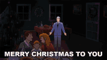 Merry Christmas To You Frank Sinatra GIF - Merry Christmas To You Frank Sinatra Mistletoe And Holly Song GIFs