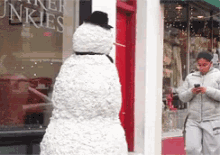Oh My God Snowman GIF - Oh My God Snowman Scare GIFs