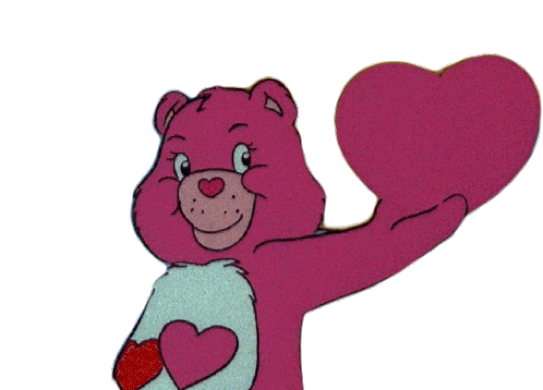 I Love You Love A Lot Bear Sticker - I Love You Love A Lot Bear Care Bears Stickers