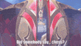 a video game character says " did somebody say ... chess "
