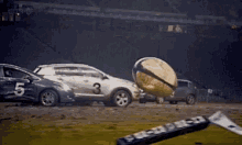 a car with the number 3 on it