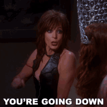 Youre Going Down Bonnie GIF - Youre Going Down Bonnie Allison Janney GIFs