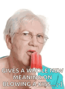 Grandma Lick GIF - Grandma Lick Popsicle GIFs