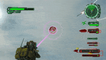 a screenshot of a video game shows a target capsule # 2 and armored vehicle grave