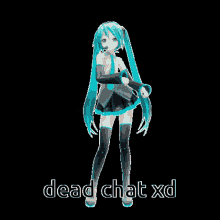 Hatsune Miku Dead Chat Xd GIF - Hatsune Miku Dead Chat Xd Miku Dead Chat GIFs