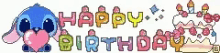 Hbd Happy Birthday GIF - Hbd Happy Birthday Stitch GIFs