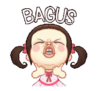 a girl with pigtails is giving a thumbs up