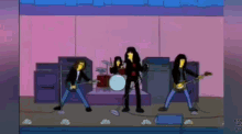 The Ramones Rockstar GIF - The Ramones Rockstar The Simpsons GIFs