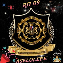 an advertisement for rit 09 community music rhythm aseloleee