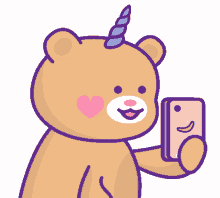 bear kawaii selfie camera photo