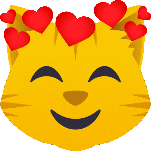 In Love Cat Sticker - In Love Cat Joypixels Stickers