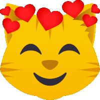 In Love Cat Sticker - In Love Cat Joypixels Stickers