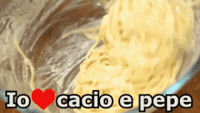 Cacio E Pepe Pecorino Pasta Spaghetti Cibo Bontà GIF