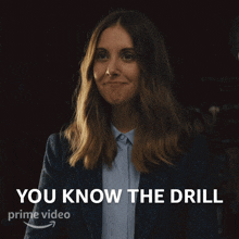 You Know The Drill Ally GIF - You Know The Drill Ally Alison Brie GIFs